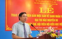 Đ/c Bùi Xuân Thập - Giám đốc Sở VHTTDL phát biểu tại buổi lễ