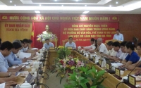 Bộ trưởng Bộ Văn hóa,Thể thao và Du lịch làm việc với  lãnh đạo tỉnh Hà Tĩnh.