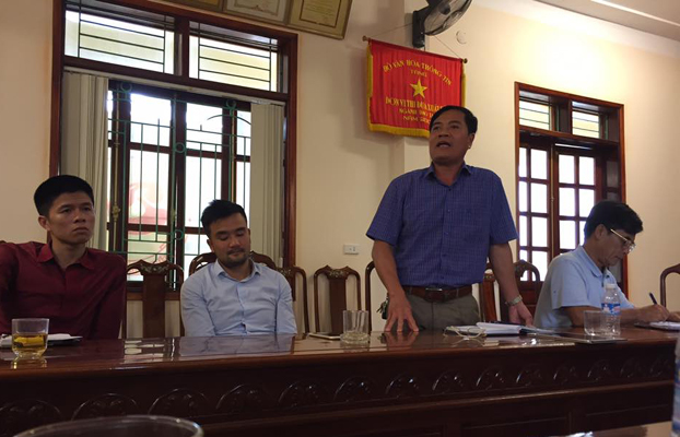 Ông Nguyễn Văn Công - GĐ Trung tâm QBXTVHDL phát biểu ý kiến tại cuộc họp