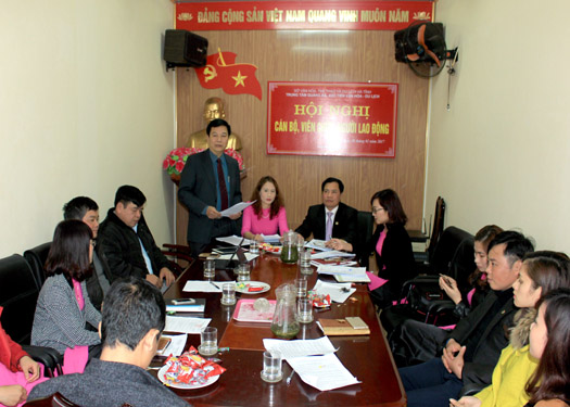 Trung tâm Quảng bá, Xúc tiến Văn hóa - Du lịch Hà Tĩnh tổ chức Hội nghị cán bộ, viên chức năm 2017
