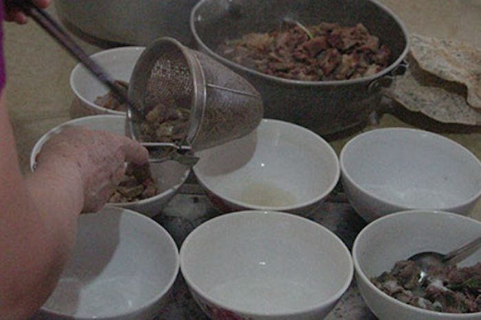 Nguyên liệu nấu bún bò Đò Trai