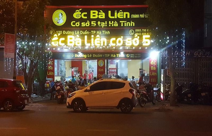 Quán ốc Hà Tĩnh