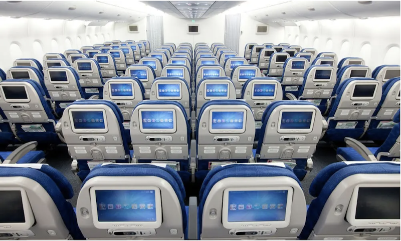 Khoang hành khách hạng phổ thông của Korean Air | Nguồn: Traveloka